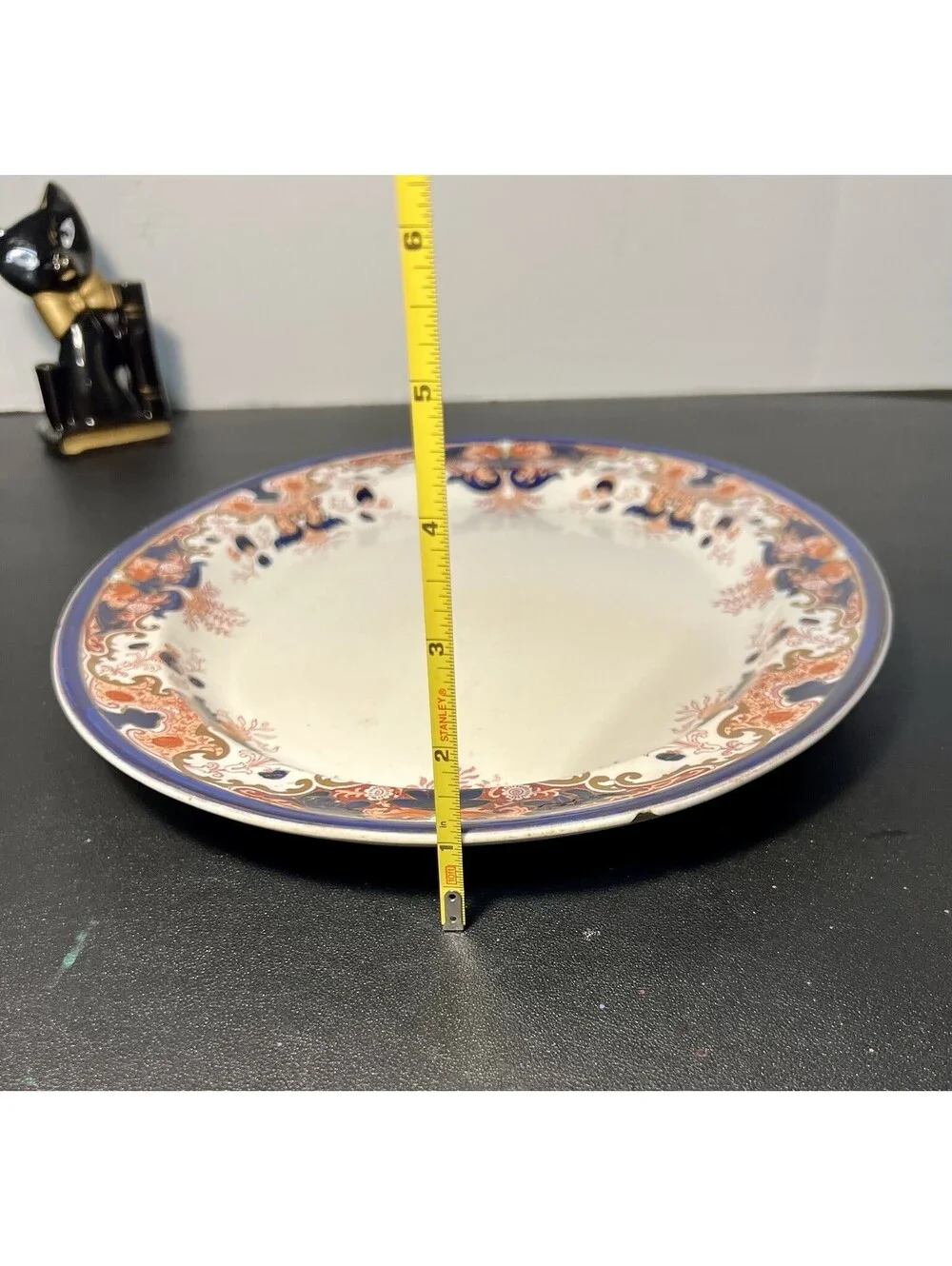 Booths Antique 1890s Serving Platter Lucania Imari Style Semi-Porcelain 15x11.5”